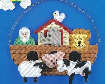Noah's Ark Plaque Plastic Canvas Pattern Annie's International Pattern Club
