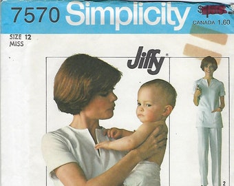 Simplicity 7570 Sewing Pattern/Misses Size 12/Uncut Factory Folded