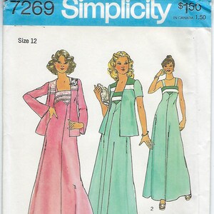 Simplicity 7269 Sewing Pattern/Dress & Jacket Size 12/Uncut Factory Folded