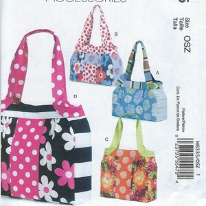 McCall&#39;s 6335 Fashion Accessories Sewing Pattern/Uncut Factory Folded