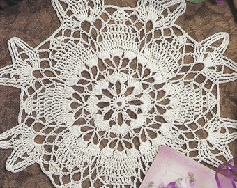 Spinning Wheel Crochet Doily Pattern/House of White Birches