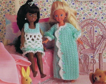 Slumber Party Crochet Doll Pattern/Annie's Fashion Doll Crochet Club