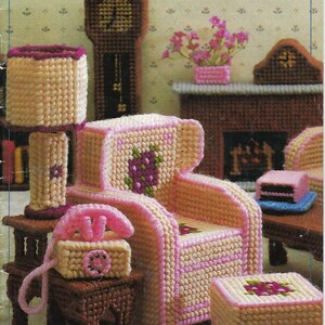 Fashion Doll Family Room Plastic Canvas Pattern Book/Annie's Attic #87D26