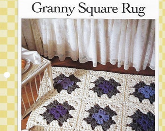 Granny Square Rug Crochet Pattern/Vanna's Afghan & Crochet Favorites