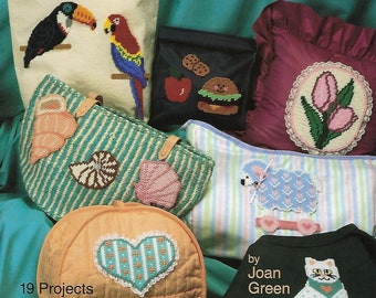 Plastic Canvas Appliques Pattern Book Pat Depke Books Home Decor