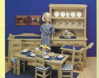 plastic canvas barbie house