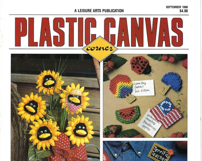 Plastic Canvas Corner Magazine Pattern Book Leisure Arts | Etsy