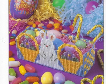 Easter Bunny Basket Plastic Canvas Pattern Annie's International Pattern Club