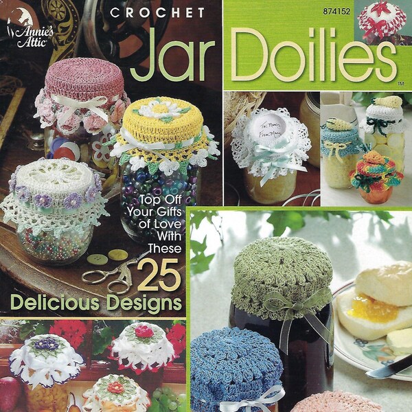 Jar Doilies Crochet Pattern Book - Annie's Attic #874152