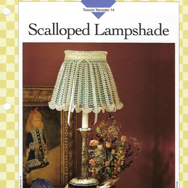 Scalloped Lampshade Crochet Pattern/Vanna's Afghan & Crochet Favorites