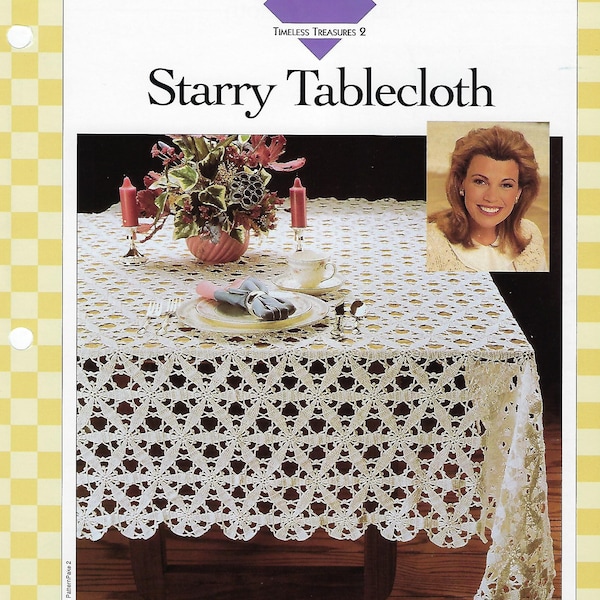 Starry Tablecloth Crochet Pattern/Vanna's Afghan & Crochet Favorites