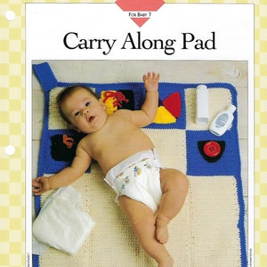 Carry Along Pad Crochet Baby Pattern/Vanna&#39;s Afghan & Crochet Favorites