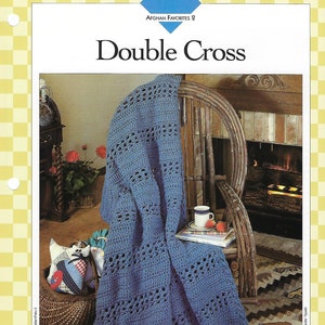 Double Cross Crochet Afghan Pattern, Vanna's Afghan & Crochet Favorites