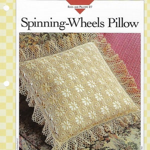 Spinning Wheels Pillow Crochet Pattern/Vanna&#39;s Afghan & Crochet Favorites