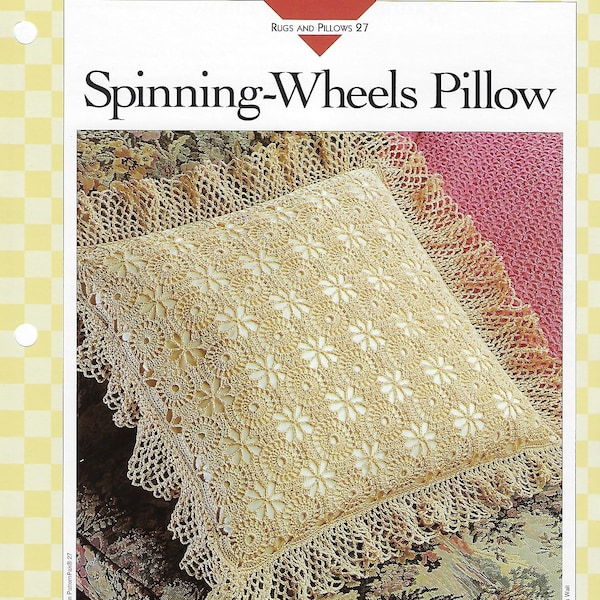 Spinning Wheels Pillow Crochet Pattern/Vanna's Afghan & Crochet Favorites