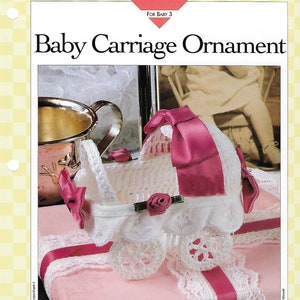 Baby Carriage Ornament Crochet Pattern/Vanna&#39;s Afghan & Crochet Favorites