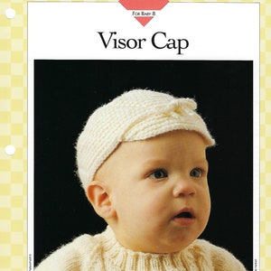 Visor Cap Crochet Baby Pattern/Vanna&#39;s Afghan & Crochet Favorites