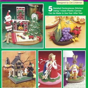 Holiday Centerpieces Plastic Canvas Pattern Book/the Needlecraft Shop ...