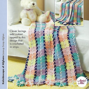 Lace-up Scrap Afghan Crochet Pattern/Annie&#39;s Scrap Crochet