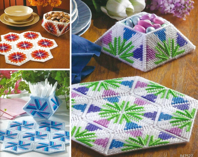 Table Mats & Bowls Plastic Canvas Pattern Book - the Needlecraft Shop ...