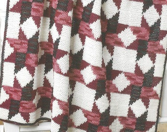 Wine Mist Crochet Afghan Pattern/The Needlecraft Shop