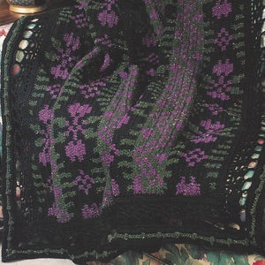 Winter Iris Crochet Afghan Pattern/Annie&#39;s Crochet Quilt & Afghan Pattern Club