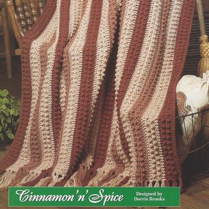 Cinnamon &#39;n&#39; Spice Crochet Afghan Pattern/The Needlecraft Shop