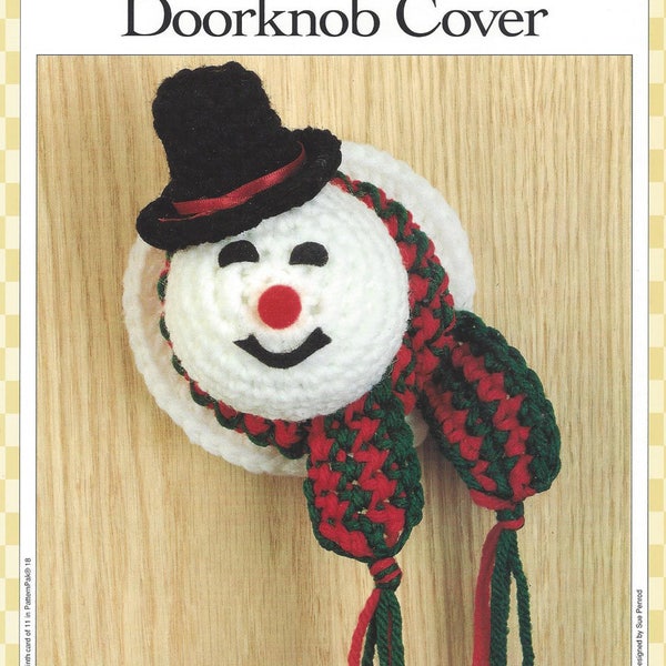 Snowman Doorknob Cover Crochet Pattern/Vanna's Afghan & Crochet Favorites