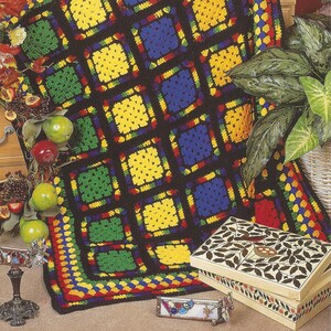 Kaleidoscope Granny Afghan Crochet Pattern/Annie&#39;s Crochet Quilt & Afghan Pattern Club
