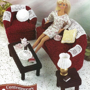 Contemporary Living Room Crochet Fashion Doll Pattern/Annie&#39;s Crochet Fashion Doll