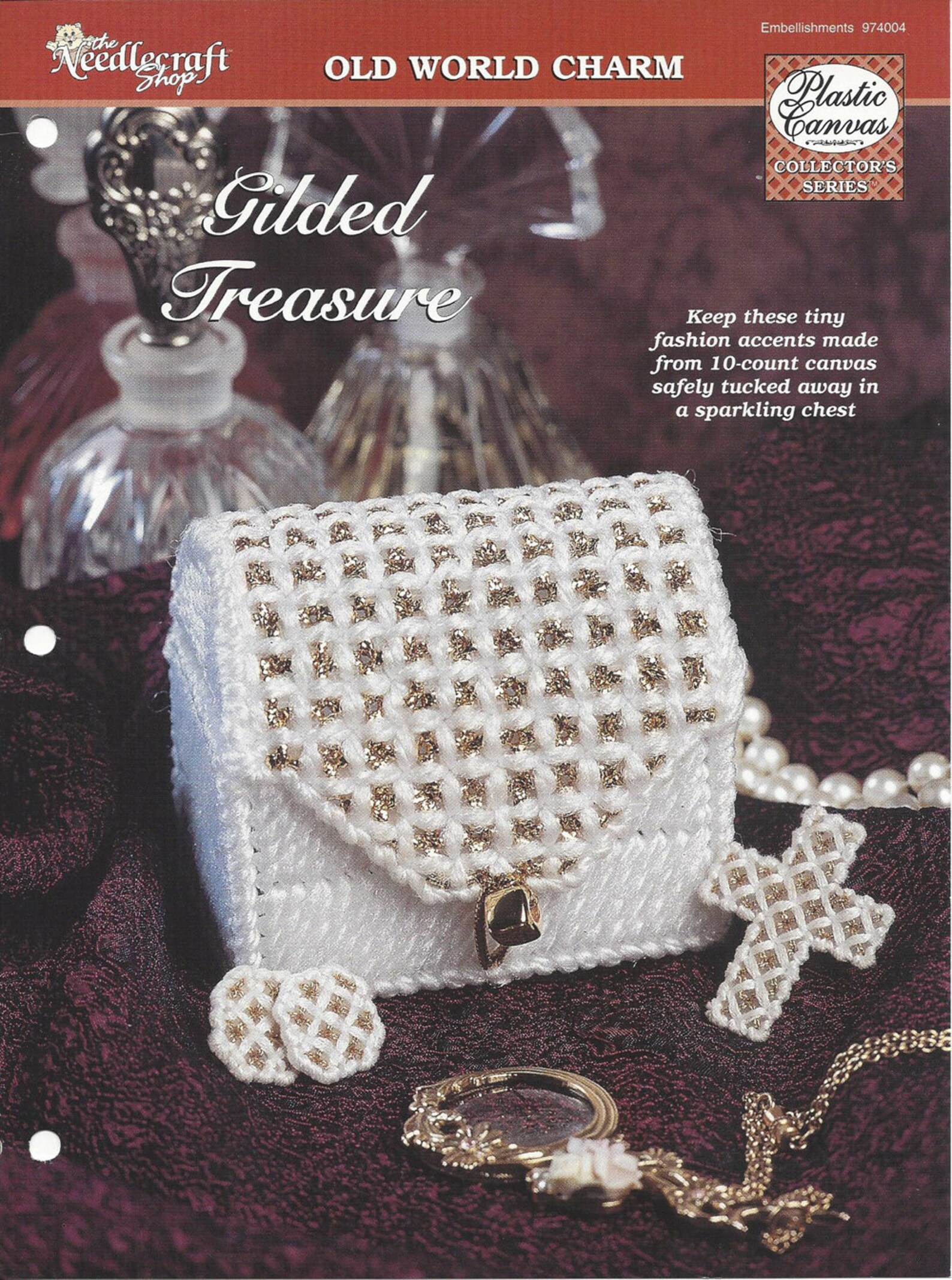Plastic Canvas Pattern Gilded Treasure The Needlecraft Shop Etsy