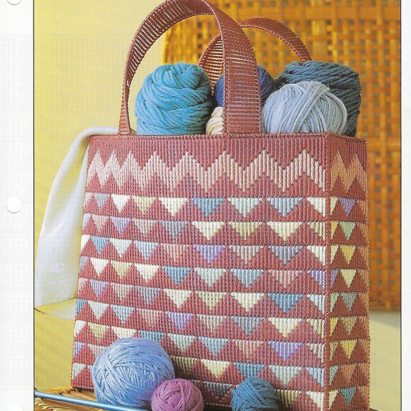 Plastic Canvas Bag Etsy