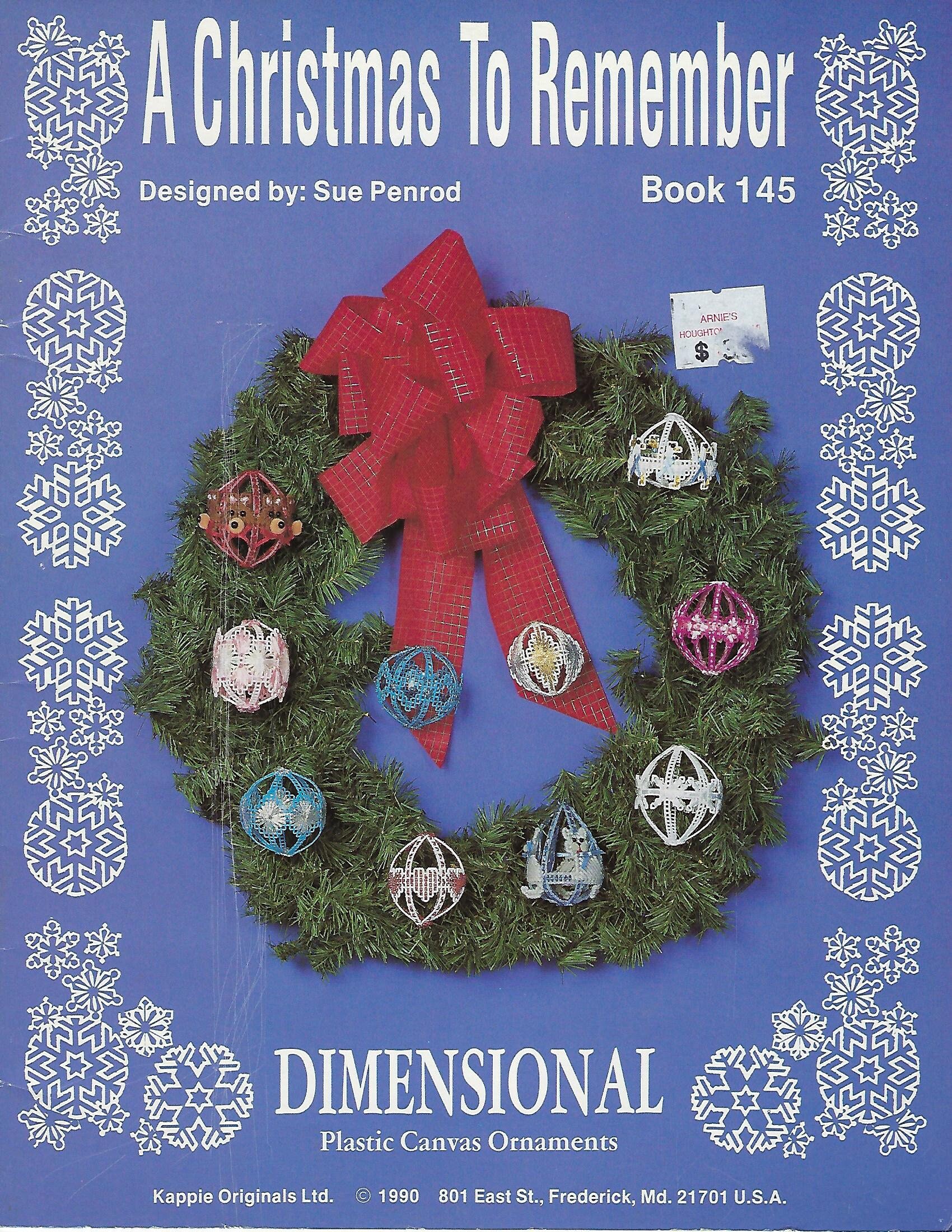 Christmas To Remember 2022 A Christmas To Remember Plastic Canvas Pattern Book Kappie | Etsy Singapore