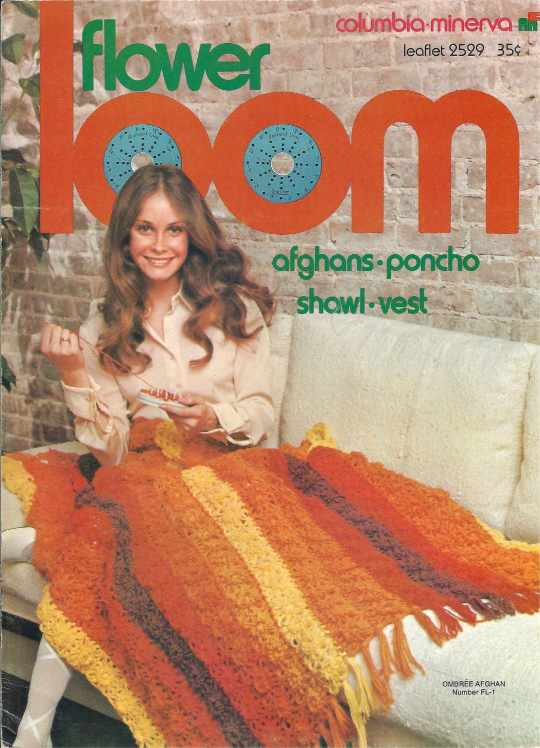 Flower Loom Crochet Pattern Leaflet - Columbia Minerva #2529 - Etsy