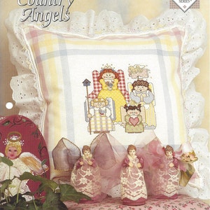Country Angels Cross Stitch Pattern/The Needlecraft Shop Cross Stitch Collector&#39;s Series