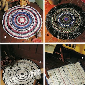 Bag Rugs Crochet Pattern Book/Leisure Arts #2540