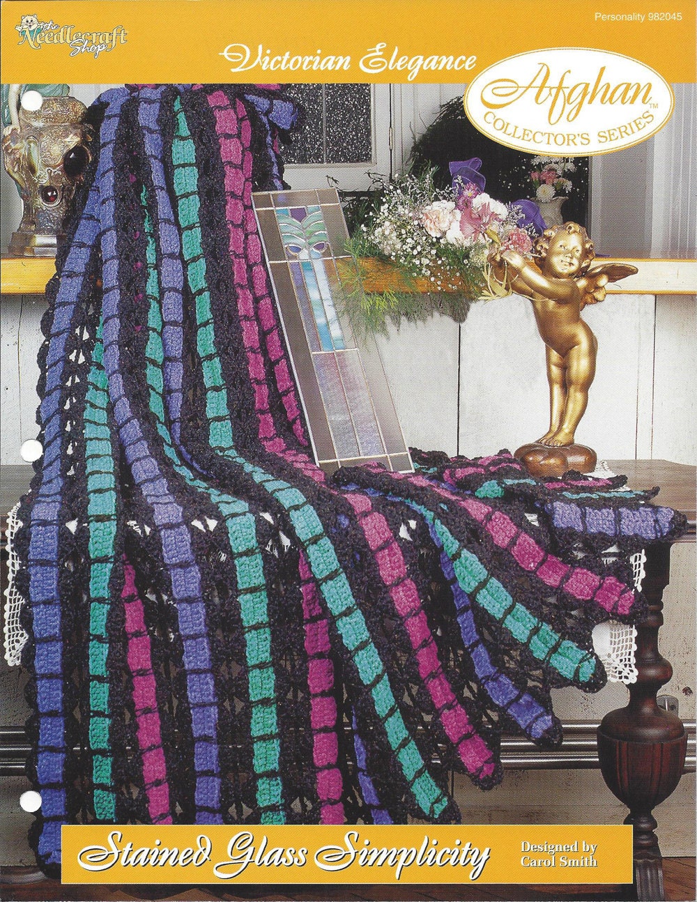 21 Stained Glass Crochet Patterns for Colorful Blankets, Squares, and More 18 Stained Glass Simplicity Crochet Afghan