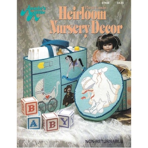 Heirloom Nursery Decor Plastic Canvas Pattern Book Annie's Attic #87H38