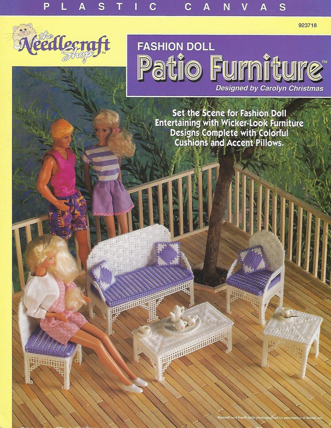 Fashion Doll Patio Furniture Plastic Canvas Pattern/the Etsy