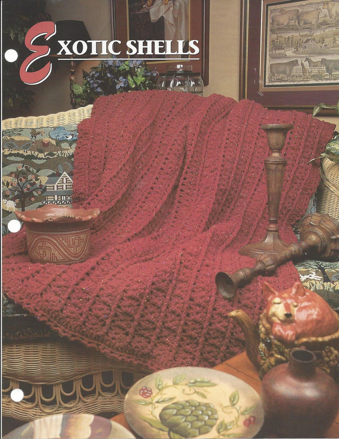 Exotic Shells Crochet Afghan Pattern/annie's Crochet Quilt & Afghan ...