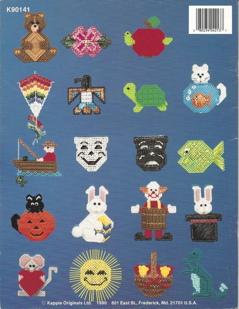Country Chicken Set Magnets NEW Plastic Canvas Pattern for you to make