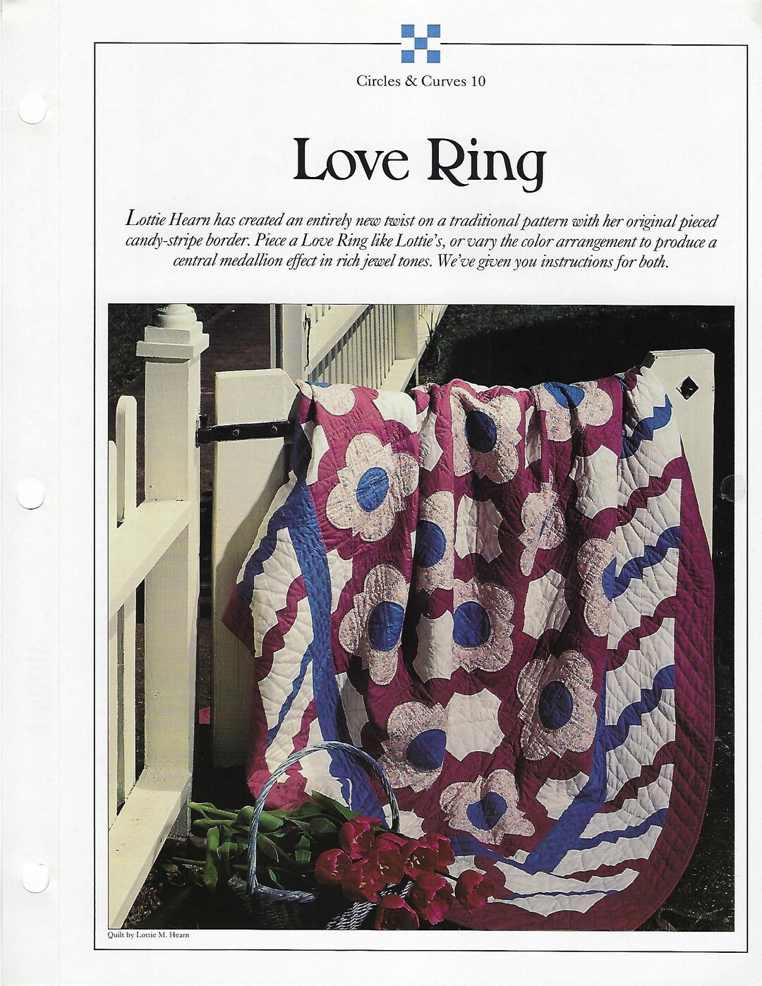 Love Ring Quilt Pattern/best Loved Quilts Sewing Pattern Etsy