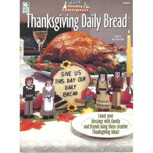 Thanksgiving Daily Bread Plastic Canvas Pattern House of White Birches #186005