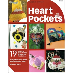 Heart Pockets Plastic Canvas Pattern Book/The Needlecraft Shop #845513