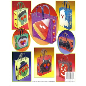 Goodie Bags for Goblins Plastic Canvas Pattern Book Needlecraft Shop #844232