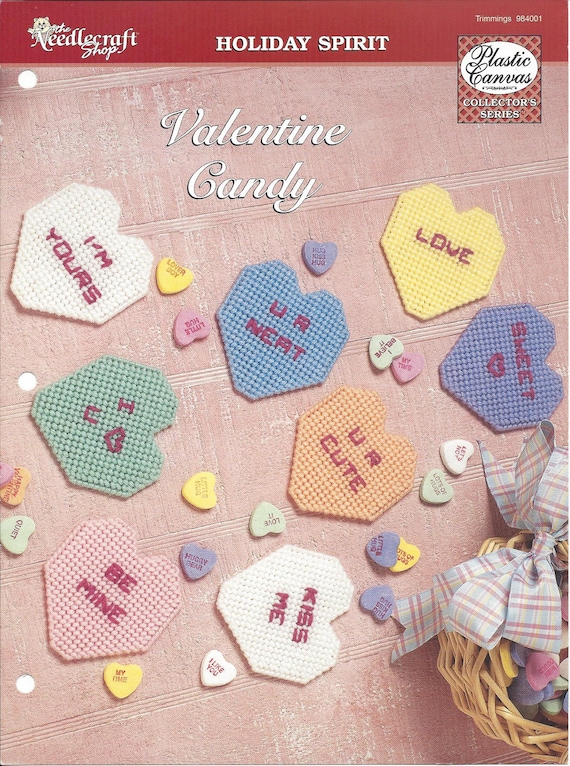 Valentine Candy Plastic Canvas Pattern Gift Tags Etsy