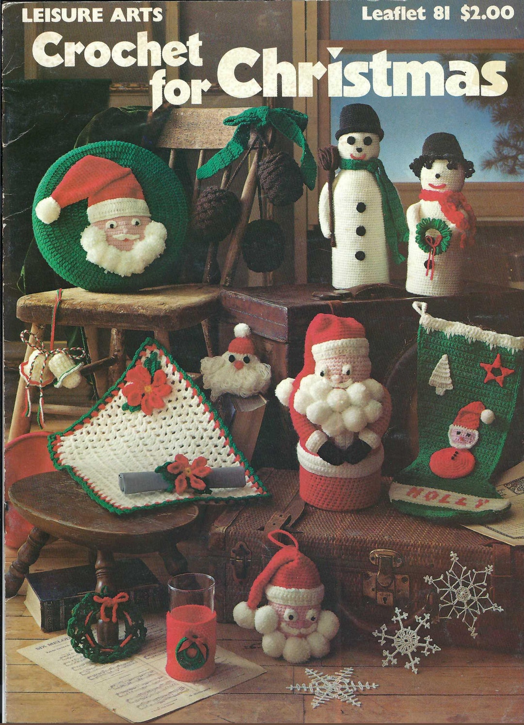 Crochet for Christmas Pattern Book Leisure Arts 81 Etsy