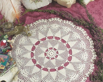 Shades of Heather Crochet Doily Pattern/House of White Birches