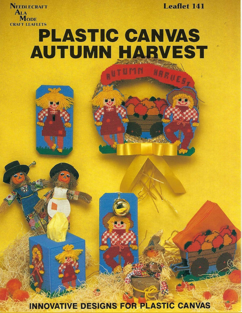 Plastic Canvas Pattern Autumn Harvest Needlecraft Ala Mode #141 - Etsy