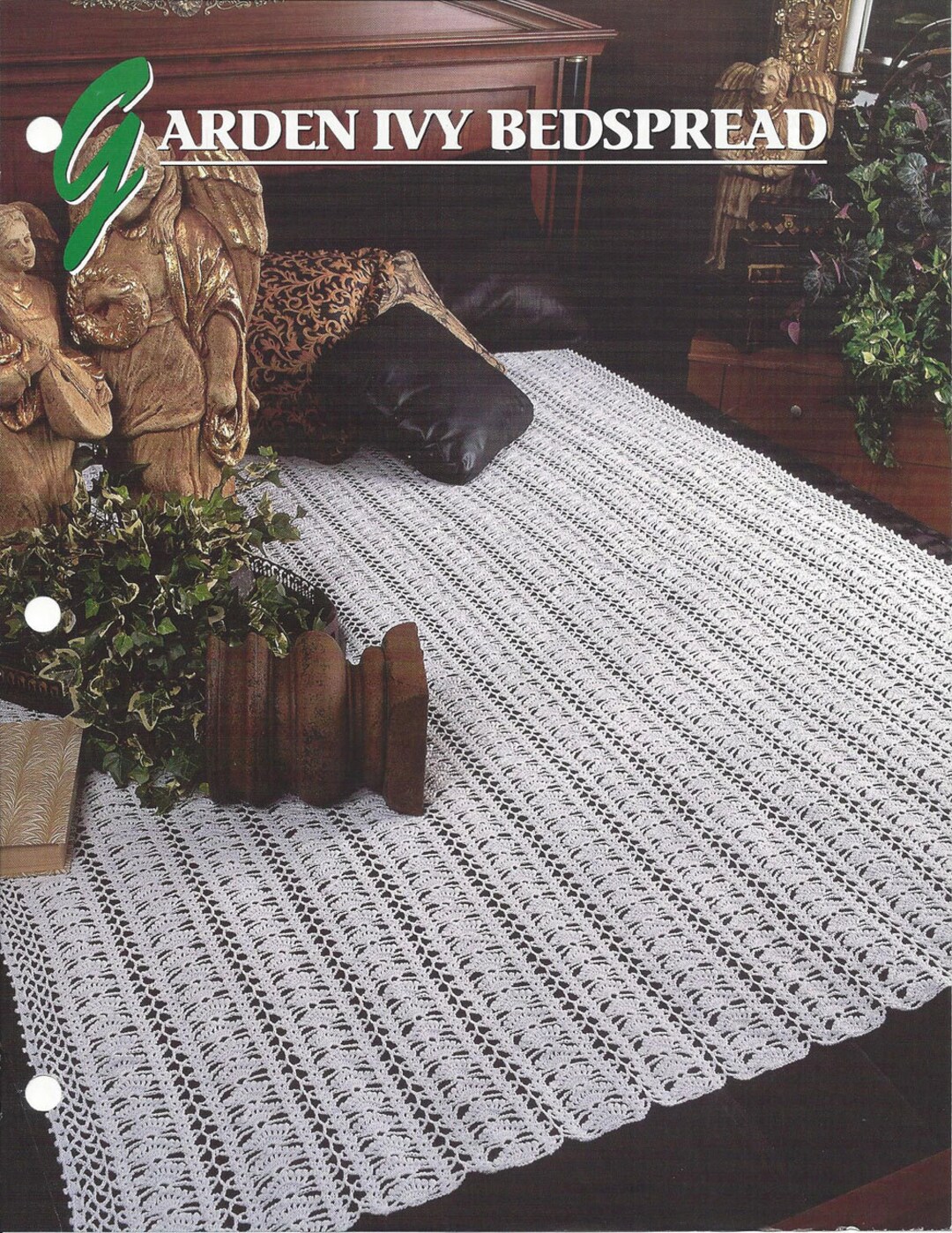 Garden Ivy Bedspread Afghan Pattern Annie's Crochet Etsy